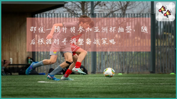 邵佳一预计将参加亚洲杯抽签，随后根据对手调整备战策略